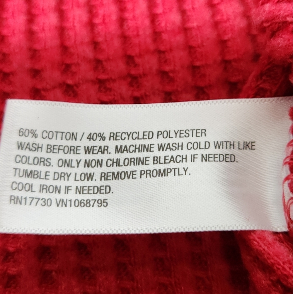 Toddler Boys' Thermal Hooded Pullover Sweatshirt - Cat & Jack Red 2T - Picture 11 of 13